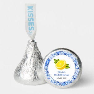 Italian Blue Tile Mediterranean Bridal Shower Hershey®'s Kisses®