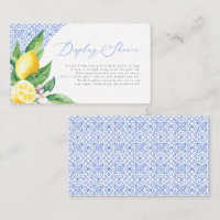 Italian Blue Tile Positano Lemon Display Shower