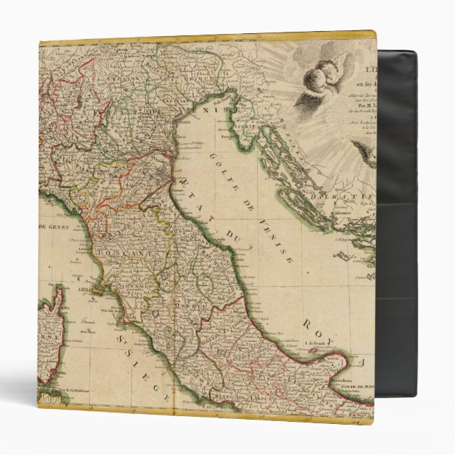 Italian Boarder Coutries 3 Ring Binder (Front/Inside)