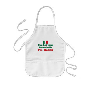 Italian Bocce Balls Kids' Apron