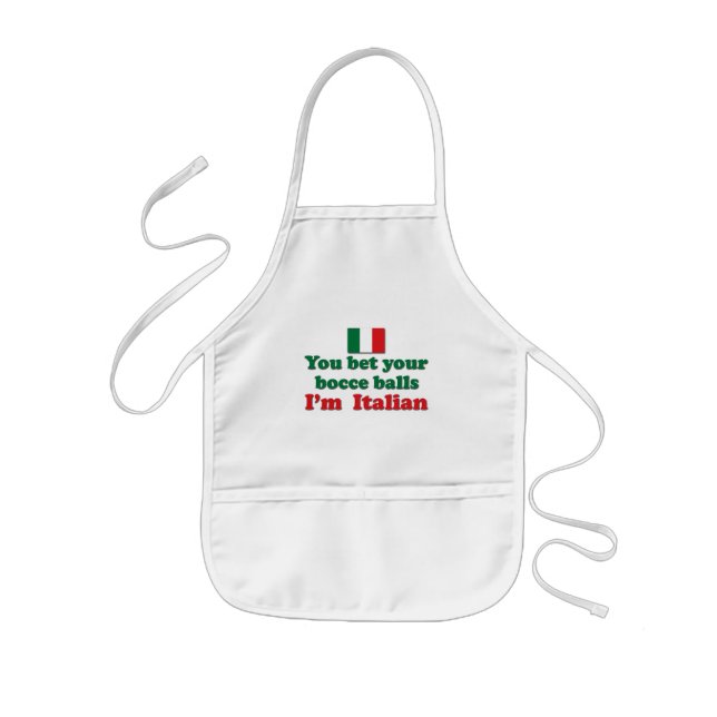 Italian Bocce Balls Kids' Apron (Front)