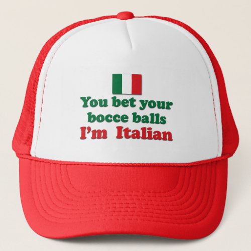 Italian Bocce Balls Trucker Hat