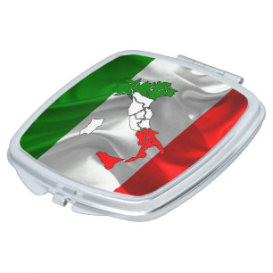 Italian boot compact mirror