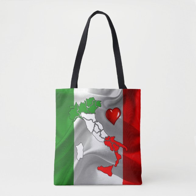 Italian boot tote bag (Front)