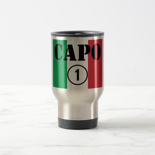 Italian Bosses  Capo Numero Uno Travel Mug