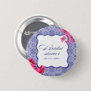 Italian bougainvillea bridal shower button