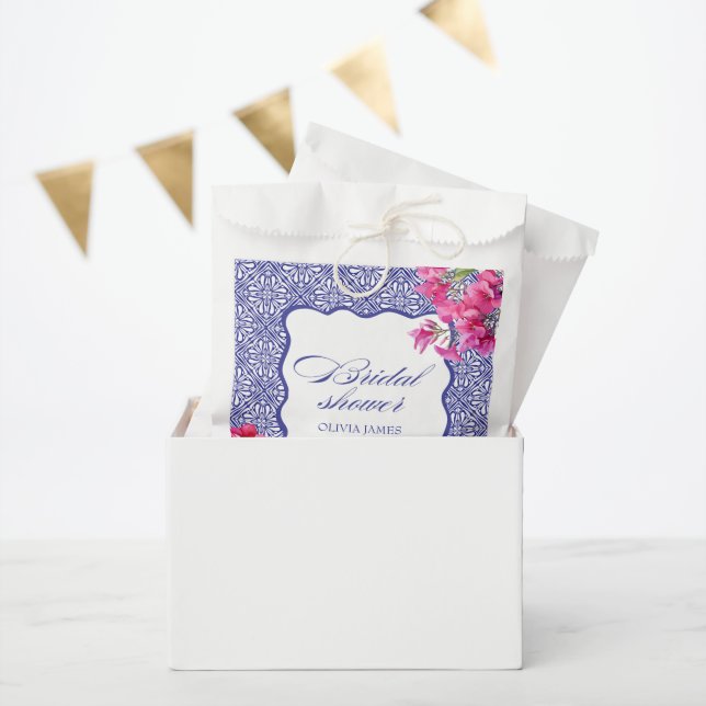 Italian bougainvillea bridal shower favor bag (Party)