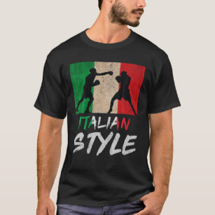 Italian Boxing Style Italy Pride Boxing Mens Boys T-Shirt