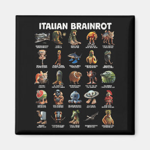 Italian Brain Rot Italian Brainrot Funny Memes _1 Magnet
