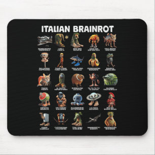Italian Brain Rot Italian Brainrot Funny Memes _1  Mouse Pad