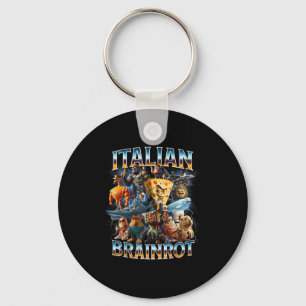 Italian Brain Rot Italian Brainrot Funny Memes Boy Keychain