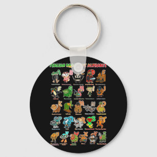 Italian Brain Rot Italian Brainrot Funny Memes  Keychain