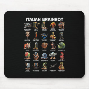 Italian Brain Rot Italian Brainrot Funny Memes T-s Mouse Pad