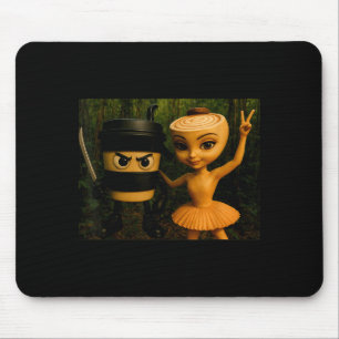 Italian Brainrot Ballerina Cappuccina Cappuccino I Mouse Pad