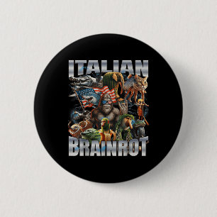 Italian Brainrot Big Meme 4th Of July Flag Foot Button