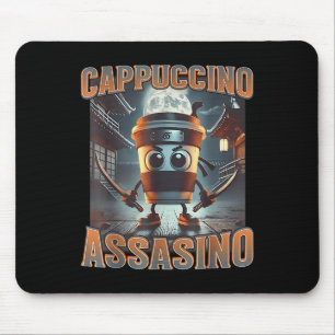 Italian Brainrot Cappuccino Ino Mouse Pad