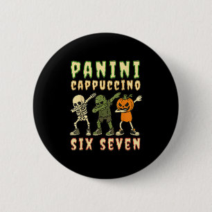 Italian Brainrot Halloween Panini Cappuccino Six S Button