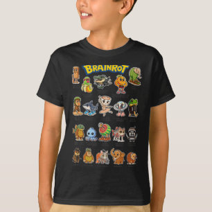 Italian Brainrot Meme Characters About Absurd Humo T-Shirt