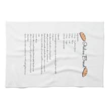 Italian Bread Recipe Kitchen Towel