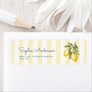 Italian Bridal Shower Address Label