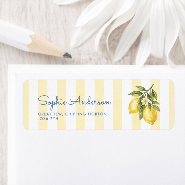 Italian Bridal Shower Address Label (Insitu)