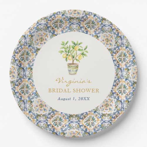 Italian Bridal Shower Paper Plates