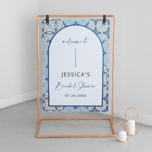 Italian bridal shower welcome sign acrylic