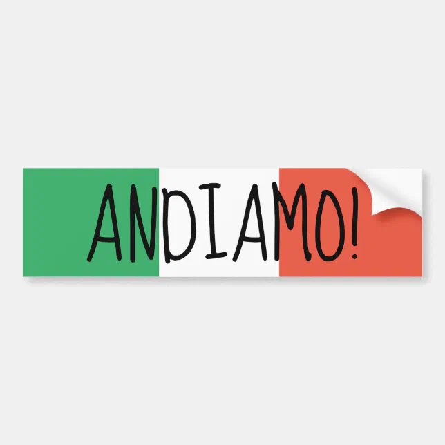 Italian Booth Sticker Italian bumper sticker | Zazzle