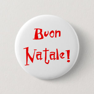 italian buon natale button