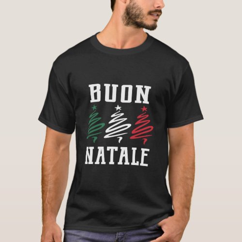 Italian Buon Natale Merry Christmas Long Sleeve Sh T_Shirt
