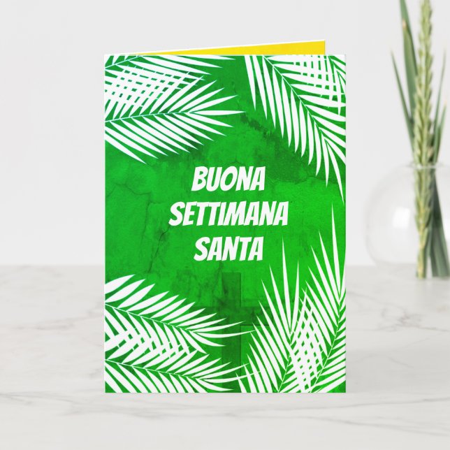 Italian Buona Settimana Santa Holy Week  Card (Front)