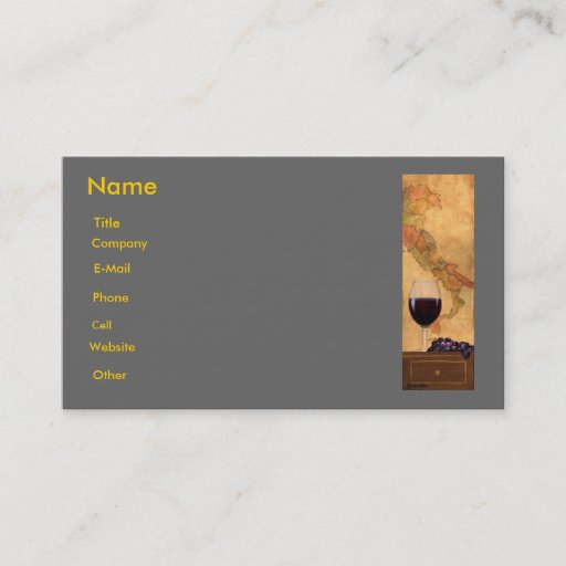 Customizable italian Business Card Template