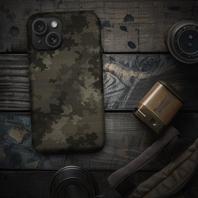 Italian Camo Midnight Black Unique Cargo Pattern Case-Mate iPhone Case (Italian Camo Midnight Black Unique Cargo Pattern Case-Mate iPhone Case)