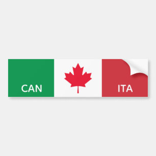 Italian-Canadian Pride Bumper Sticker