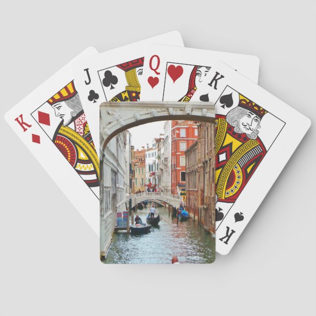 Italian Canals in Venice Poker Cards (Back)