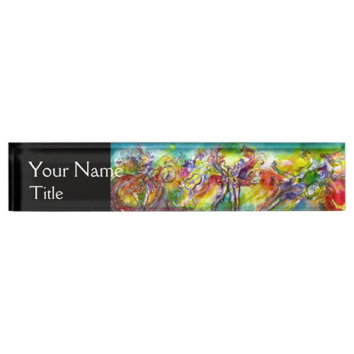 ITALIAN CARNIVAL DanceMusic Event Coordinator Name Plate