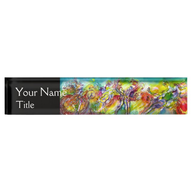ITALIAN CARNIVAL Dance,Music Event Coordinator Name Plate (Front)
