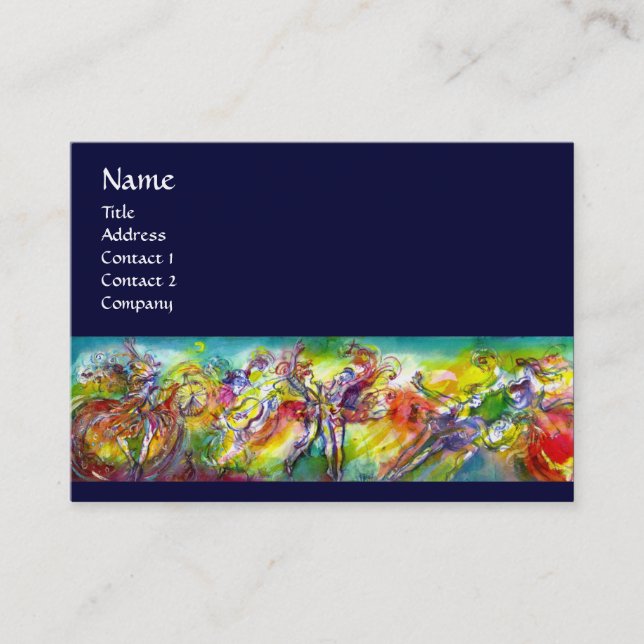 ITALIAN CARNIVAL /Dance ,Music,Theater Artist Business Card (Front)