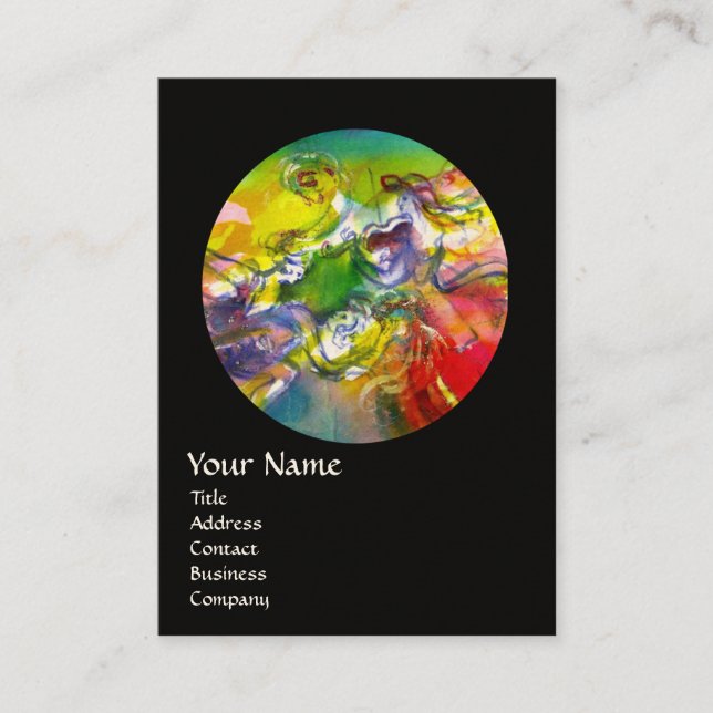 ITALIAN CARNIVAL /Dance ,Music,Theater Artist Business Card (Front)