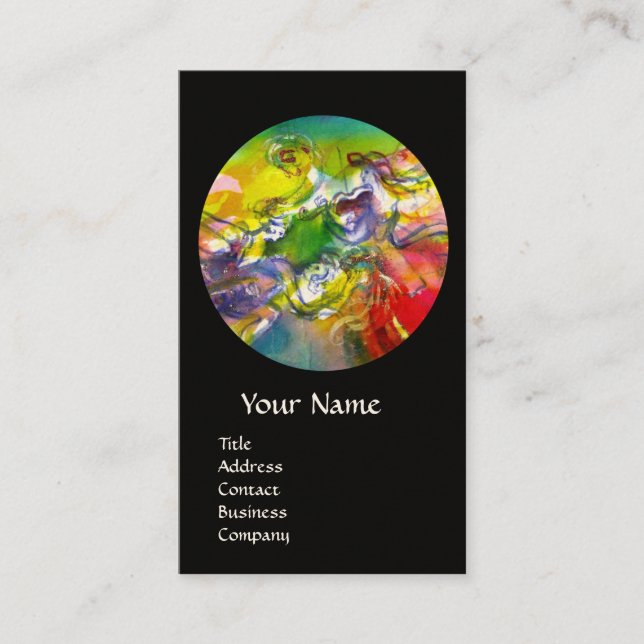 ITALIAN CARNIVAL /Dance ,Music,Theater Artist Business Card (Front)
