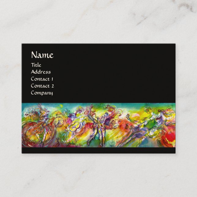 ITALIAN CARNIVAL /Dance ,Music,Theater Artist Business Card (Front)
