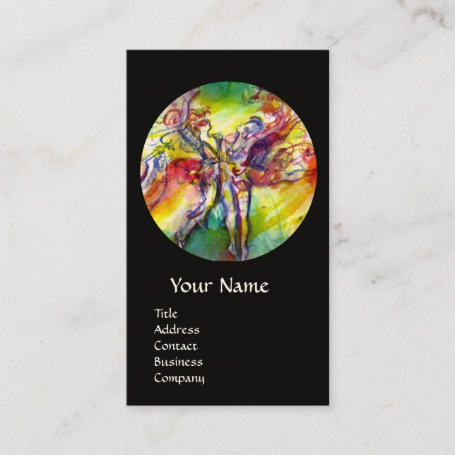 ITALIAN CARNIVAL /Dance ,Music,Theater Artist Business Card (Front)