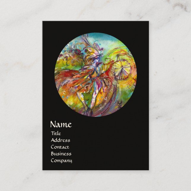 ITALIAN CARNIVAL /Dance ,Music,Theater Artist Business Card (Front)