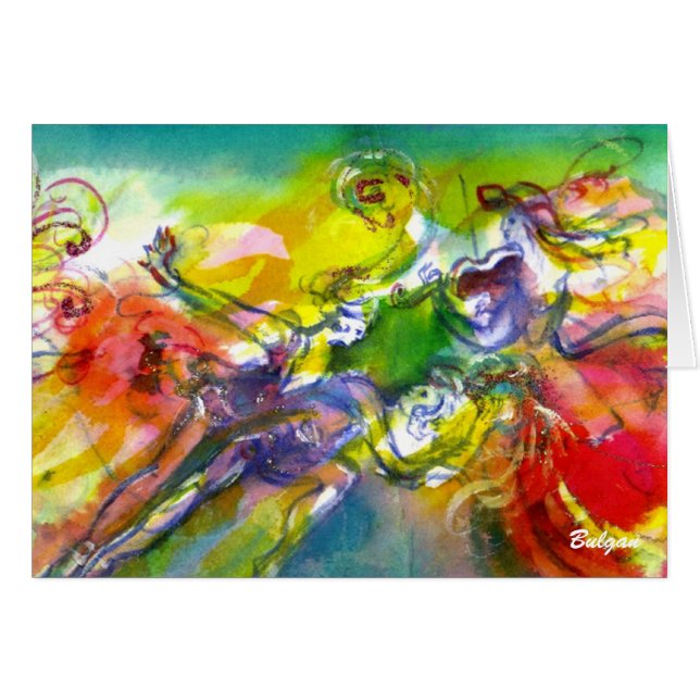 ITALIAN CARNIVAL / Dance,Music,Theater Cards (Front Horizontal)