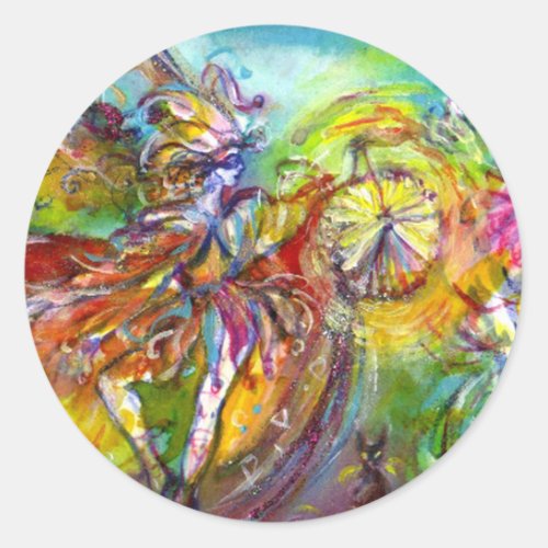 ITALIAN CARNIVAL  DanceMusicTheater Classic Round Sticker