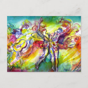 ITALIAN CARNIVAL / Dance,Music,Theater Postcard