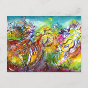 ITALIAN CARNIVAL / Dance,Music,Theater Postcard