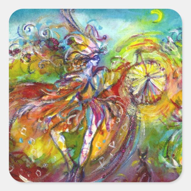 ITALIAN CARNIVAL / Dance,Music,Theater Square Sticker (Front)