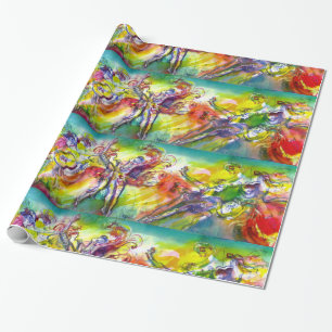 ITALIAN CARNIVAL / Venetian Masquerade,Dance Music Wrapping Paper