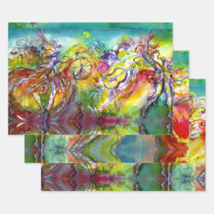 ITALIAN CARNIVAL / Venetian Masquerade,Dance Music Wrapping Paper Sheets